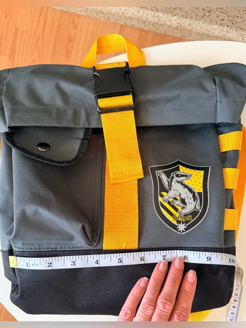 Rare Hufflepuff Bookbag with bonus HP swag